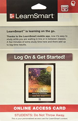 Learnsmart Access Card For Financial Accounting Making Connection