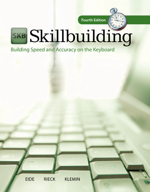 Skillbuilding Building Speed & Accuracy On The Keyboard With Software Registration Card 4e