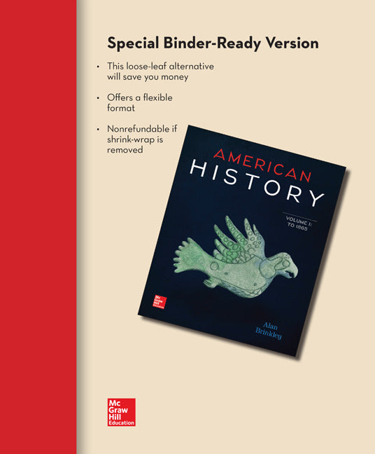Looseleaf For American History Connecting With The Past Volume 1