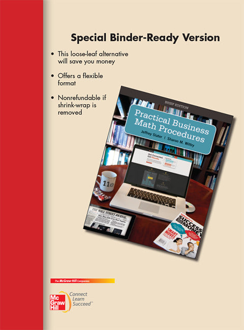 Loose Leaf Practical Business Math Procedures Brief W Handbook Dvd