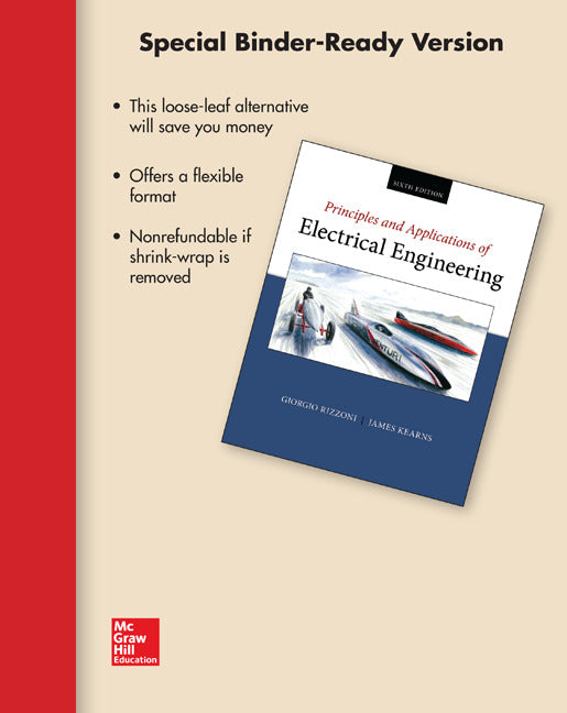 Loose Leaf For Principles & Applications Of Electrical Engineering 6e
