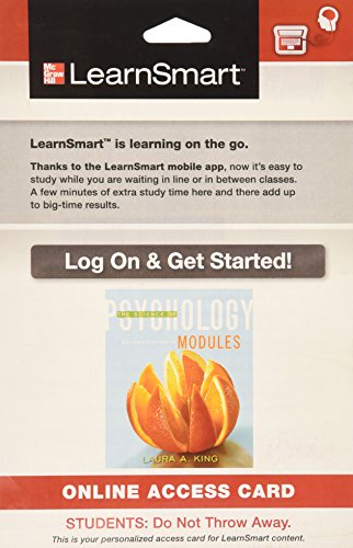 Learnsmart Access Card For Science Of Psychology Second Edition In Modules