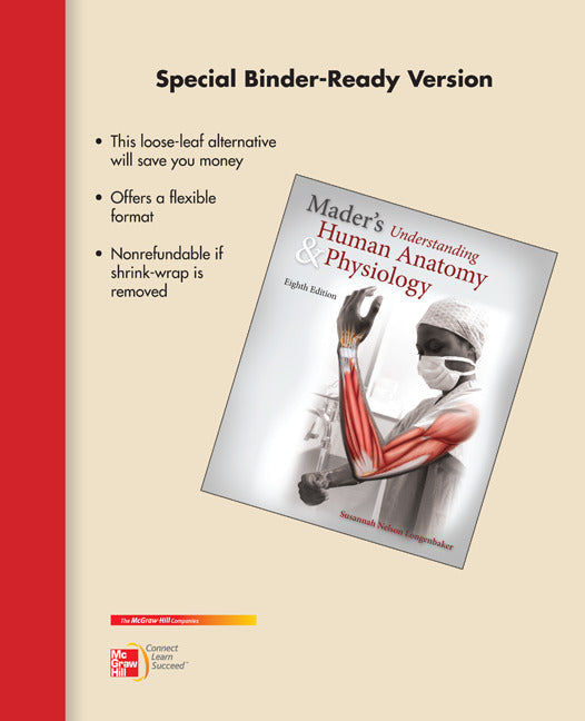 Loose Leaf Version for Mader's Understanding Human Anatomy & Physiology E8