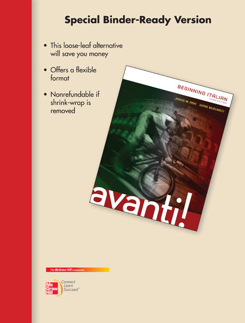 Looseleaf For Avanti 3e