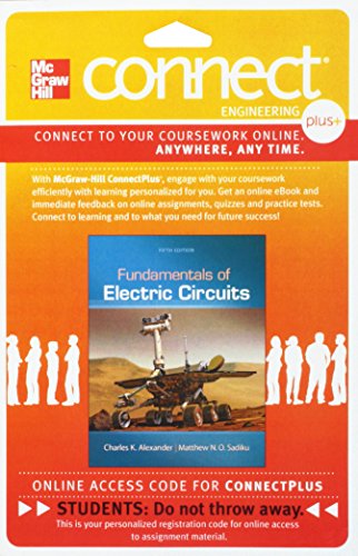 Connect 1 Semester Access Card For Fundamentals Of Electric Circuits 5e