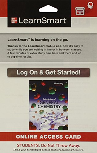 Learnsmart Access Card For Principles Of General Chemistry 3e