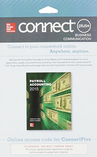 Connect 1 Semester Access Card For Payroll Accounting 2015