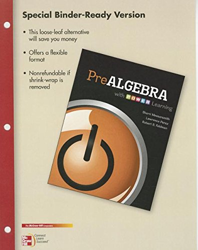 Loose Leaf Version Prealgebra With P.o.w.e.r Learning