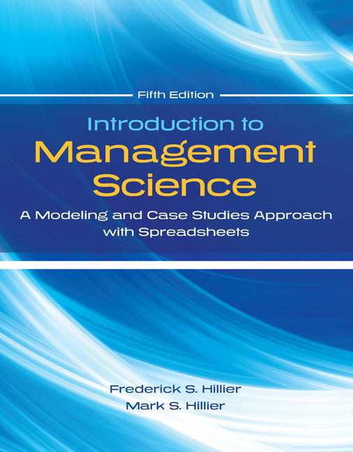 Introduction To Management Science With Student Cd & Risk Solver Platform Access Card 5e