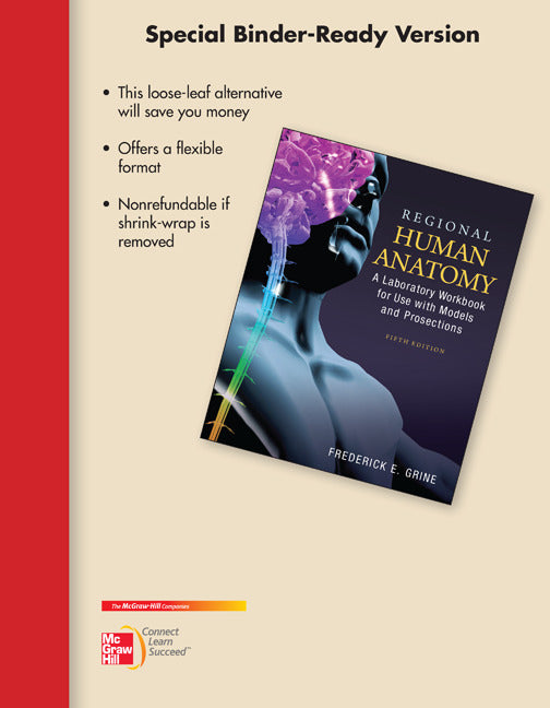 Loose Leaf Version Of Regional Human Anatomy A Laboratory Workbook For Use With Models & Prosections 5e