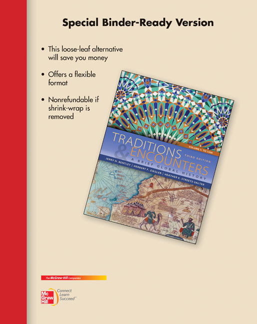 Looseleaf For Traditions & Encounters A Brief Global History Volume I 3e