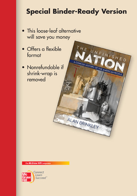 Looseleaf For Unfinished Nation A Concise History Vol I 7e