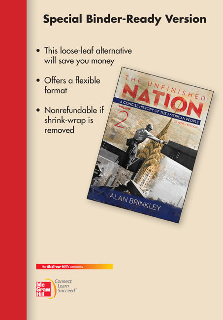 Looseleaf For Unfinished Nation A Concise History Vol Ii 7e