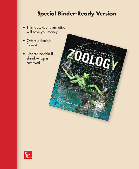Loose Leaf For Integrated Principles Of Zoology