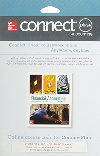 Connect 1 Semester Access Card For Financial Accounting Information For Decisions 7e