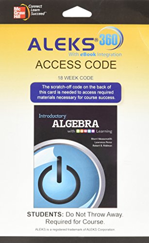 Aleks 360 18 Week Access Card For Introductory Algebra With P.o.w.e.r Learning