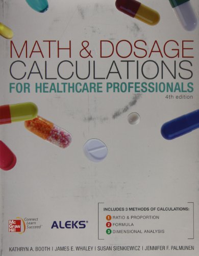 Math Dsg Calcs Hlth & Aleks Prep 4e