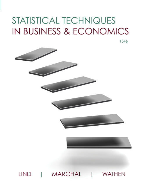 Loose Leaf Statistical Techniques In Business & Economics With Connect Access Card