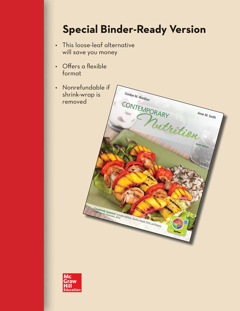 Loose Leaf Version Of Contemporary Nutrition Updated With Myplate 2010 Dietary Guidelines Hp 2020 & Ncp Online 9e