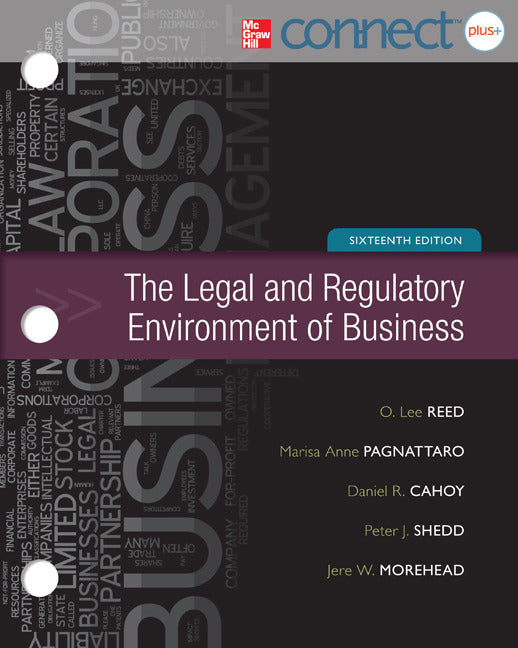 Loose Leaf Version Of Legal & Regulatory Environment With Connect Access Card