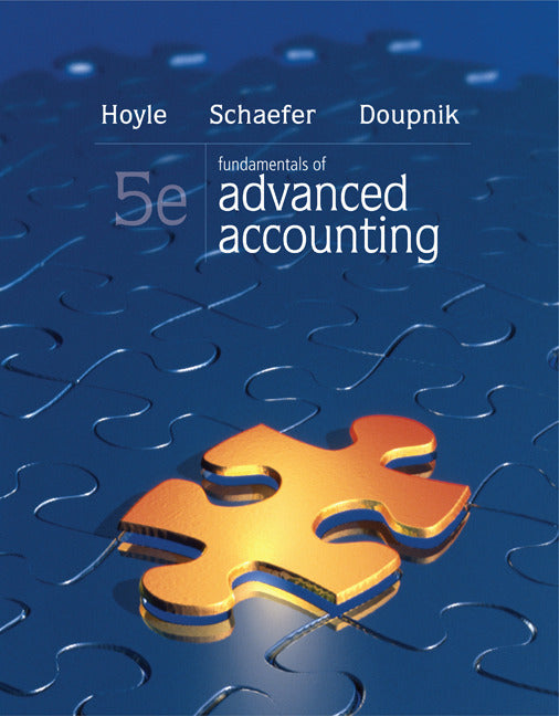 Fundamentals Of Advanced Accounting With Connect Access Card 5e