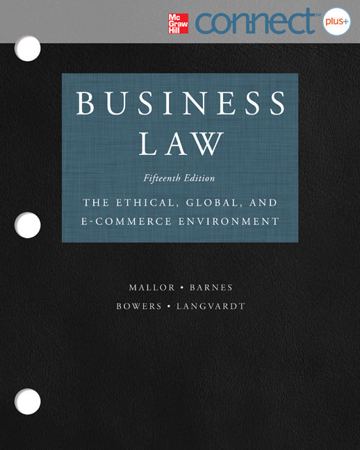 Loose Leaf Version Of Business Law With Connect Access Card