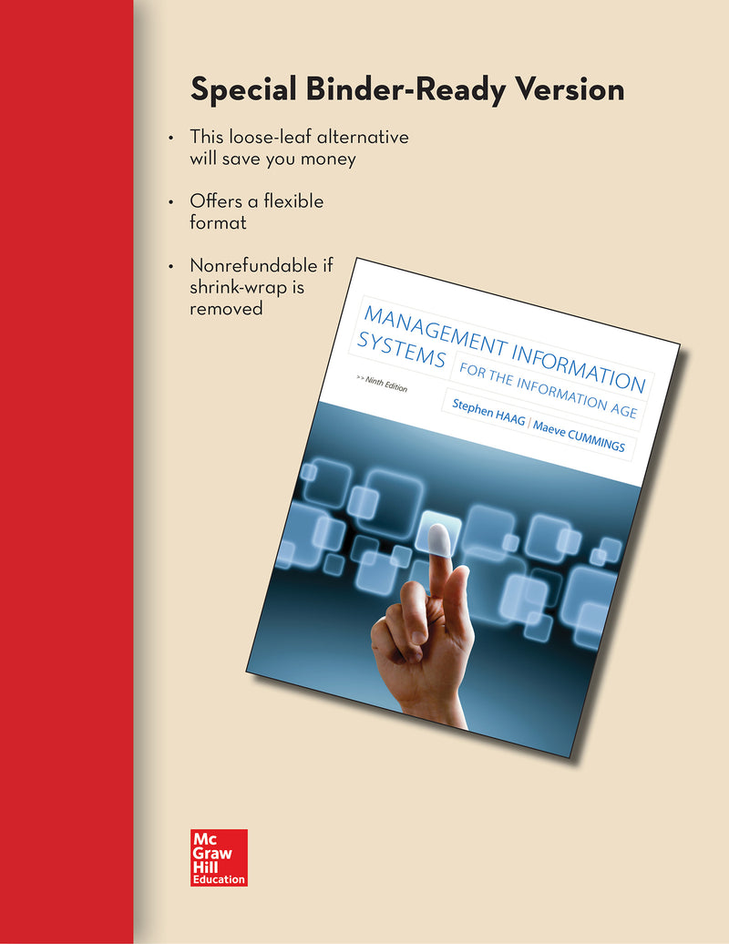 Loose Leaf Version Of Management Information Systems With Connect Access Card 9e