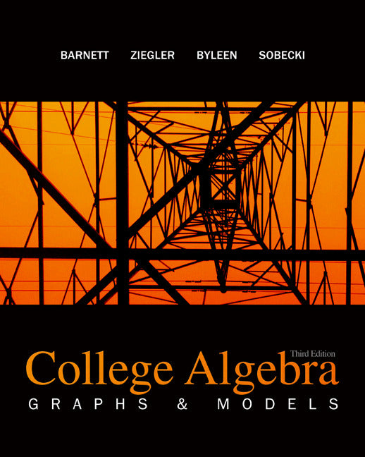 Combo College Algebra Graphs & Models With Aleks User Guide & Access Code 1 Semester 3e