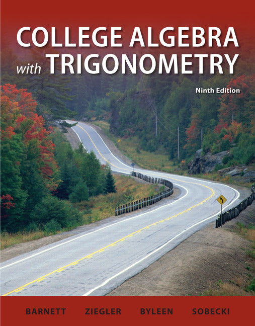 Combo College Algebra With Trigonometry With Aleks User Guide & Access Code 18 Weeks 9e