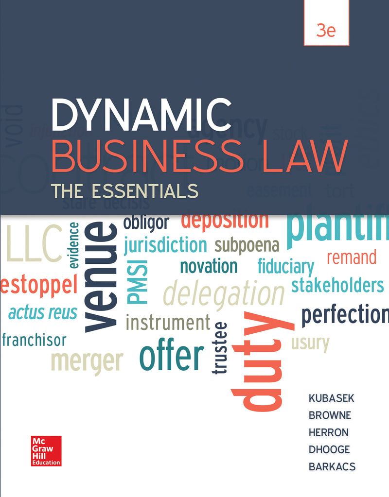 Dynamic Business Law The Essentials 3e