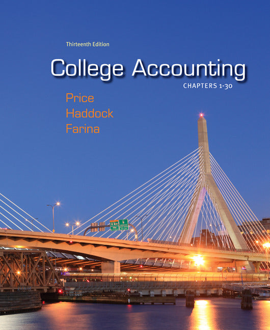 College Accounting  Chapters 1 30