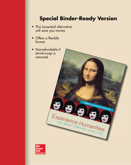 Loose Leaf Experience Humanities Vol 2 8e