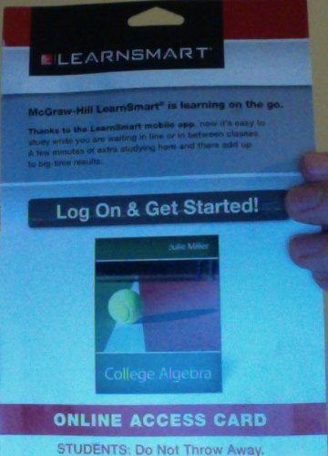 Learnsmart Access Card For College Algebra