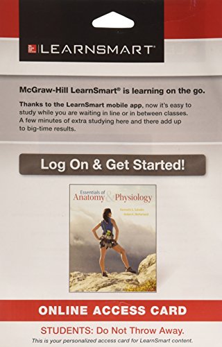 Learnsmart Standalone Access Card For Saladin Essentials A&P 1e