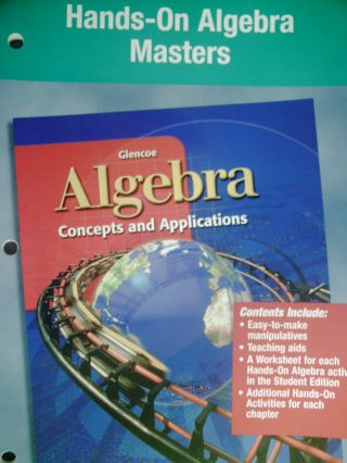 Algebra: Concepts and Applications, Hands-on Algebra Masters [Hardcover] McGraw-Hill