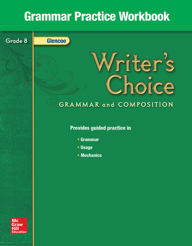 Writers Choice Grade 8 Grammar Practice Workbook