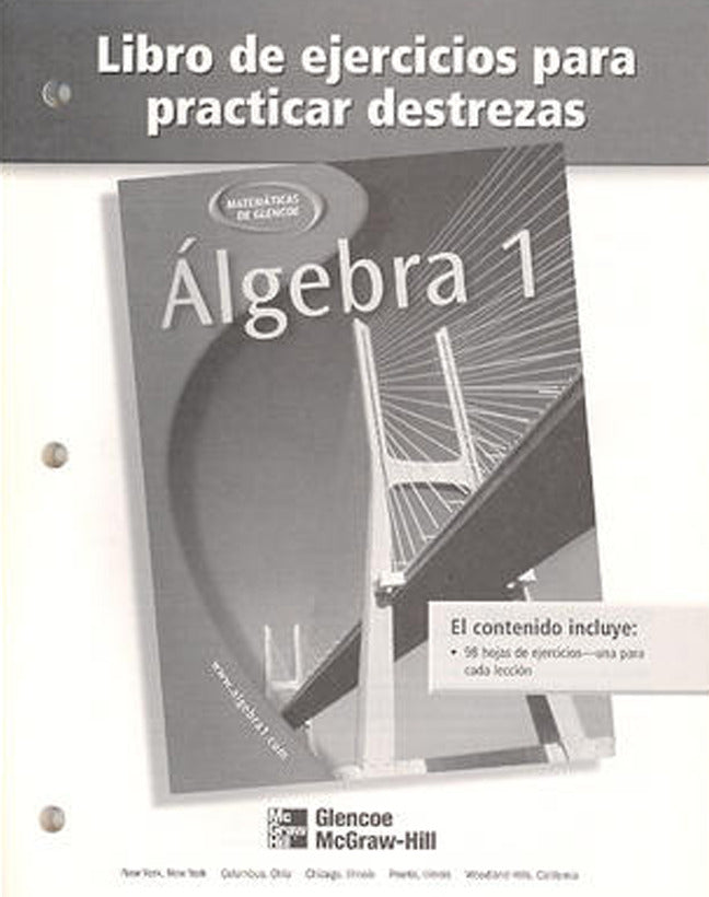 Algebra 1 Spanish Skills Practice Workbook