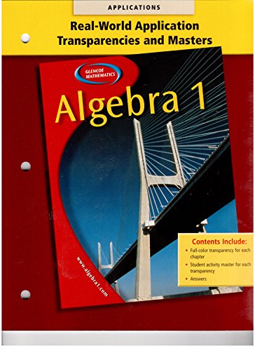 Algebra 1 Real World Applications Transparencies and Masters [Hardcover] McGraw-Hill