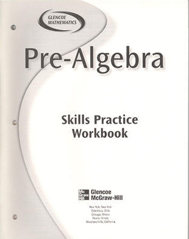 Pre Algebra Skills Practice Workbook
