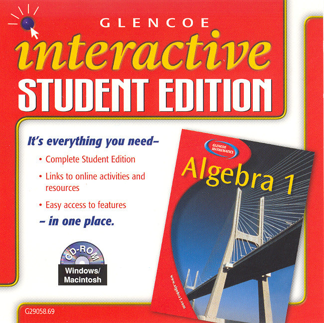 Algebra 1 Interactive Student Edition Cd Rom