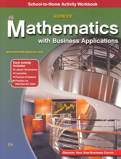 Mathematics With Business Applications School To Home Activity Workbook 5e