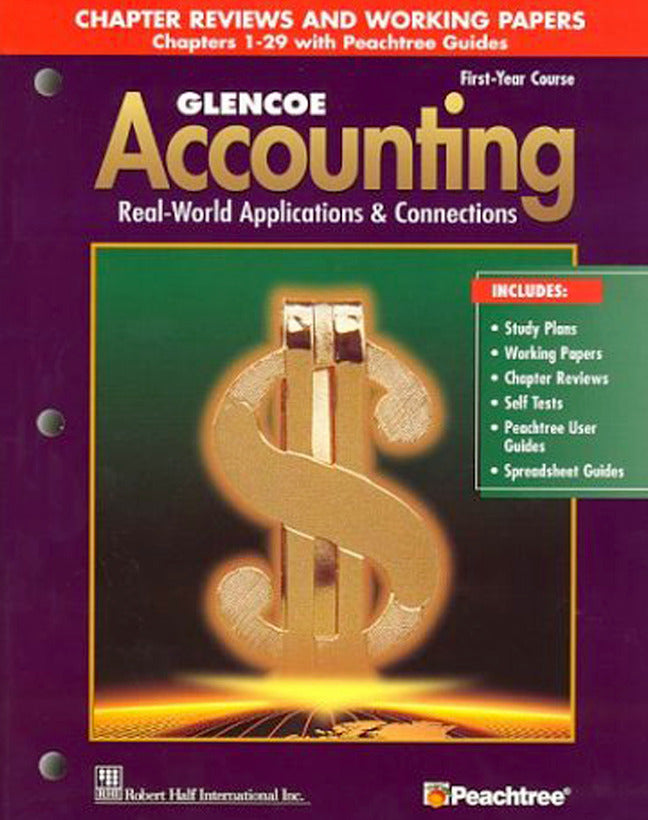 Glencoe Accounting Chapters 1 29 Working Papers 5e