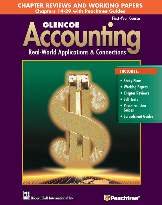 Glencoe Accounting Chapters 14 29 Working Papers 5e