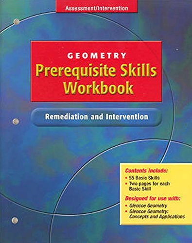 Geometry Prerequisite Skills Workbook: Remediation and Intervention [Paperback] McGraw-Hill