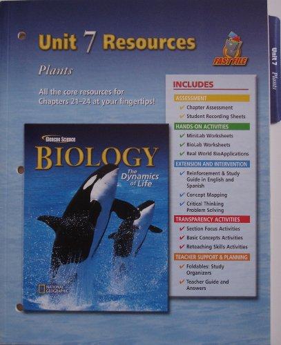 Biology: Dynamics of Life, Unit 7 Fast File :Plants: [Hardcover] McGraw-Hill Education
