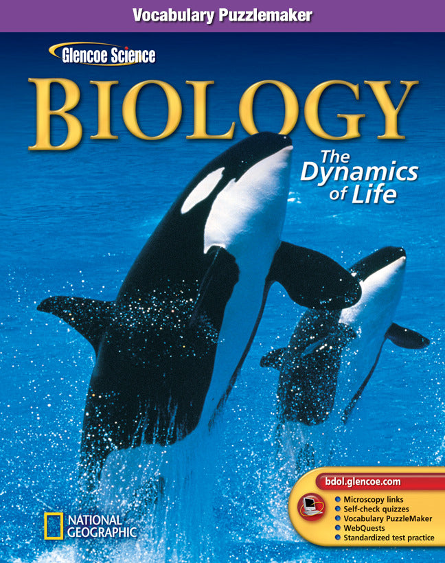 Glencoe Biology The Dynamics Of Life Vocabulary Puzzlemaker