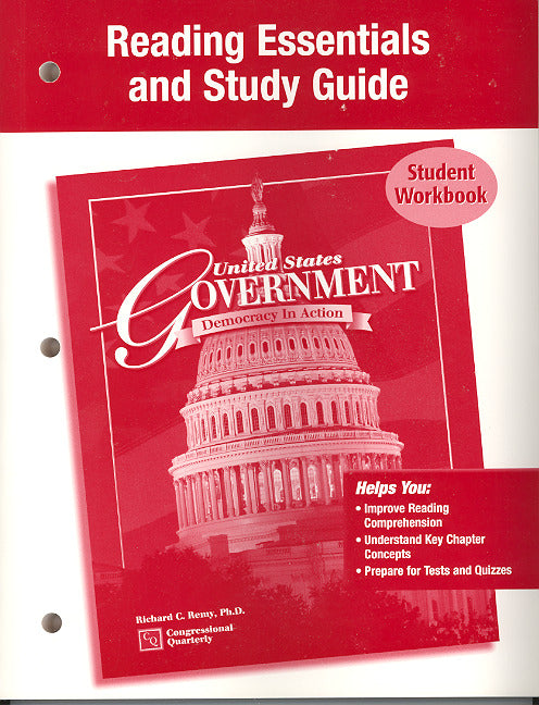 United States Government Democracy In Action Reading Essentials & Study Guide Student Edition