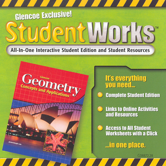 Geometry Concepts & Applications Studentworks Cd Rom
