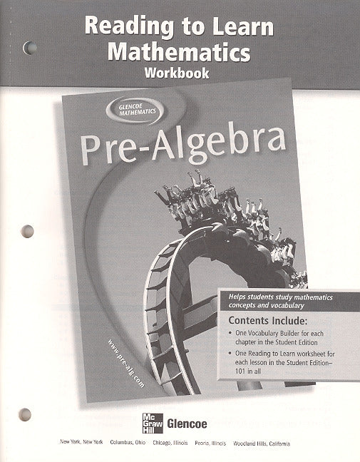 Pre Algebra Reading To Learn Mathematics Workbook
