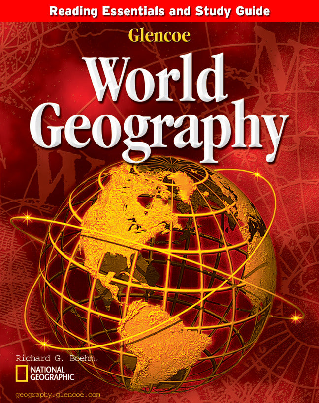 Glencoe World Geography Reading Essentials & Study Guide Workbook 8e